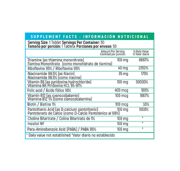 B-100 Advanced 50 tabletas Nutrivita