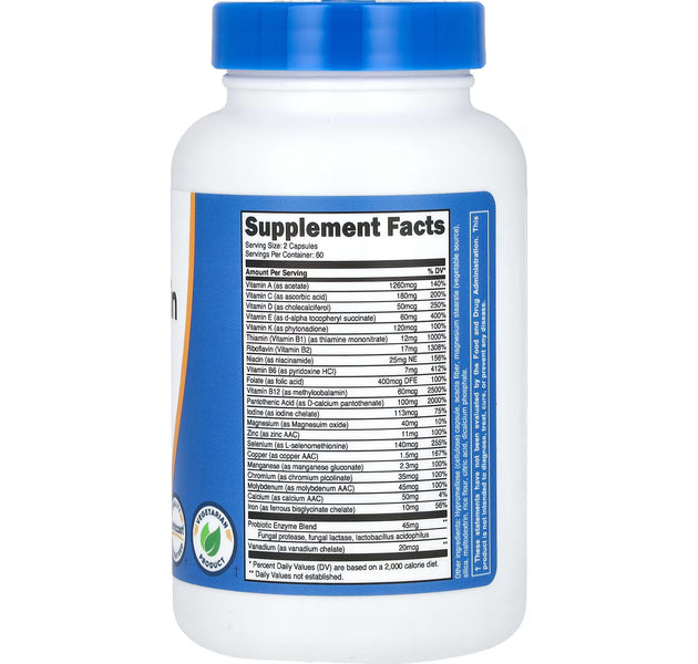 Multivitaminico 120 Capsulas Nutricost