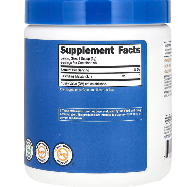 L - Citrulina Malate  - 98 servicios NUTRICOST