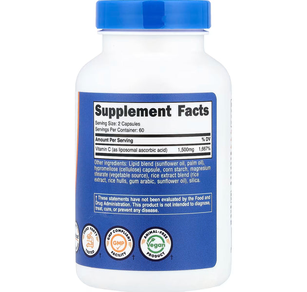 Liposomal Vitamina C 60 Capsulas