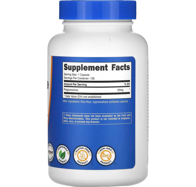 Pregnenolone 120 Capsulas Nutricost
