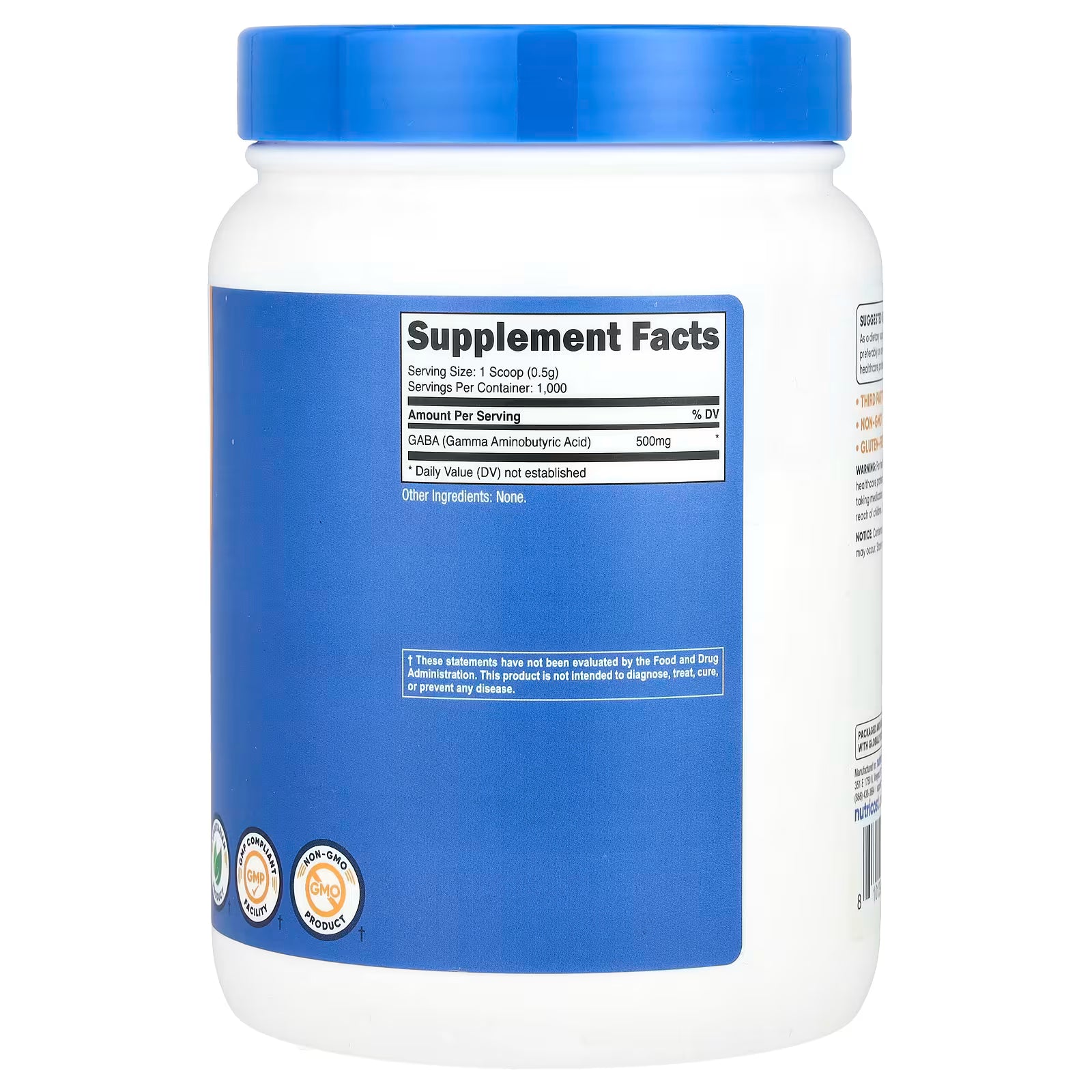 Gaba 500 Mg Nutricost