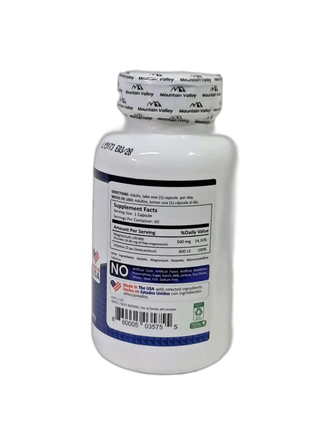 Magnesium citrate 100 tabletas Naturally