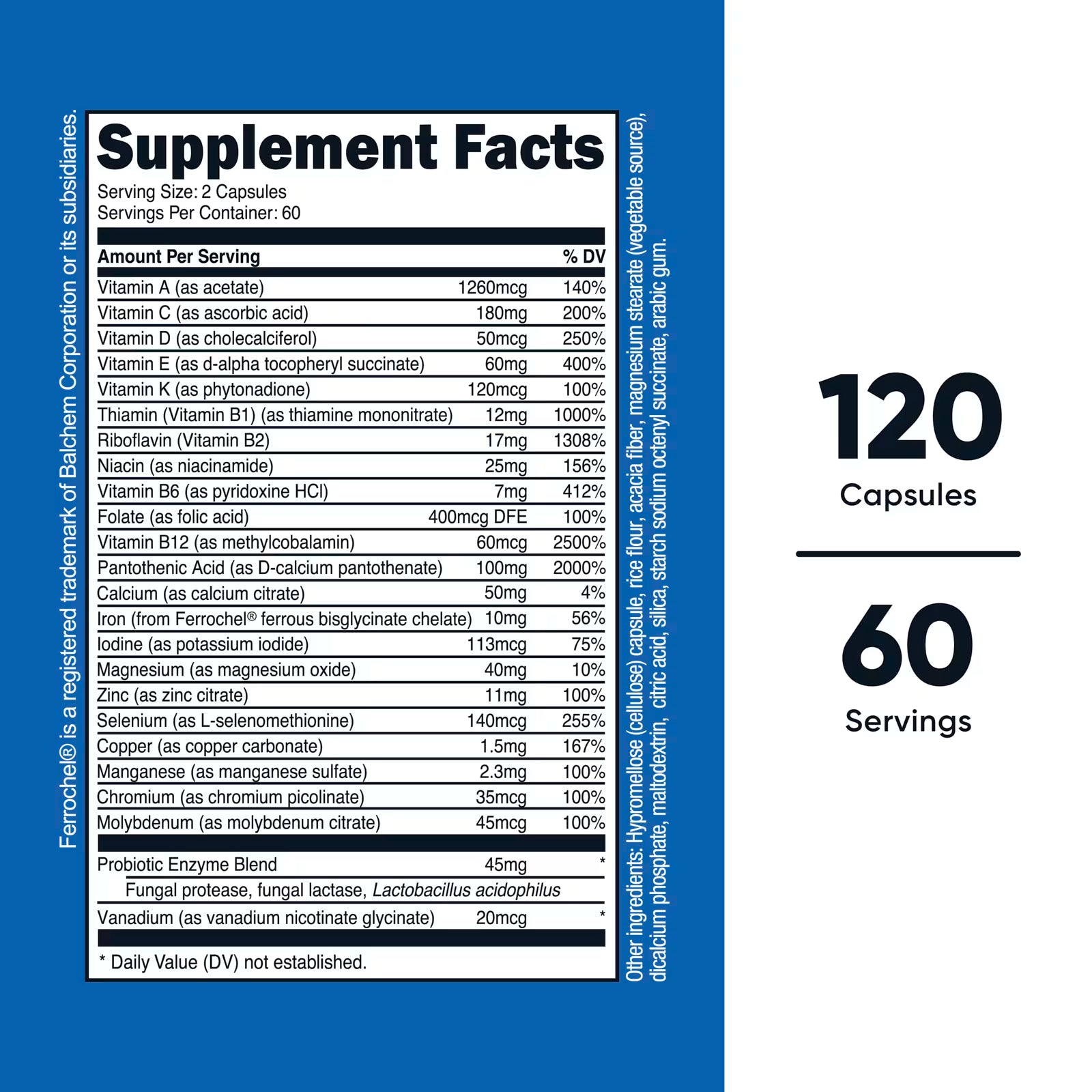 Multivitamin 120 Capsulas Nutricost