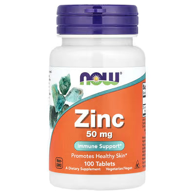 Zinc 50 mg 100 Capsulas NOW