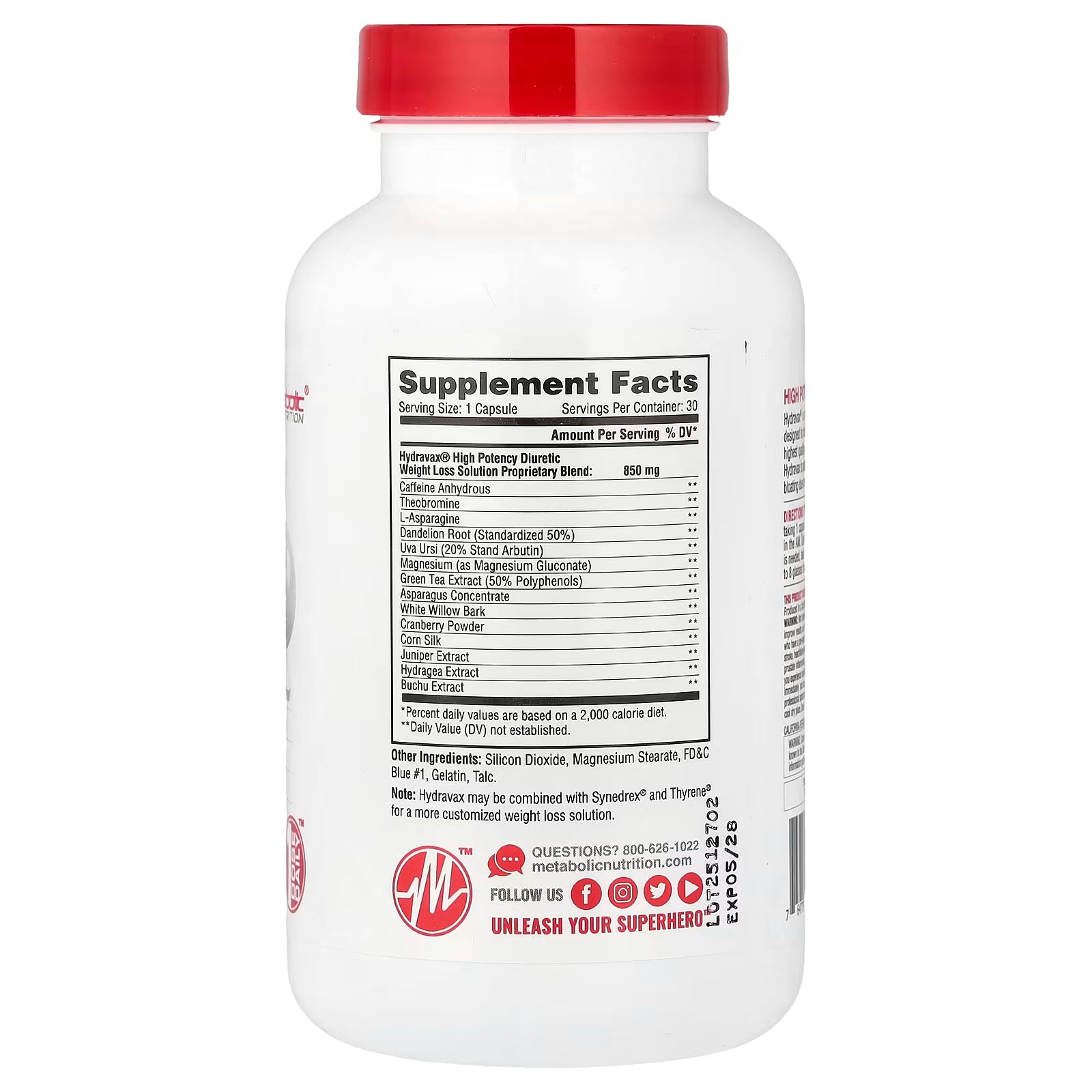 Hydravax 30 Capsulas METABOLIC