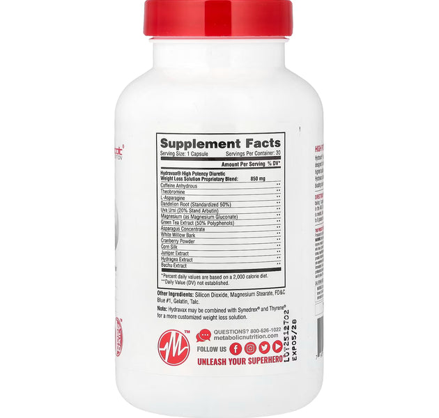 Hydravax 30 Capsulas METABOLIC