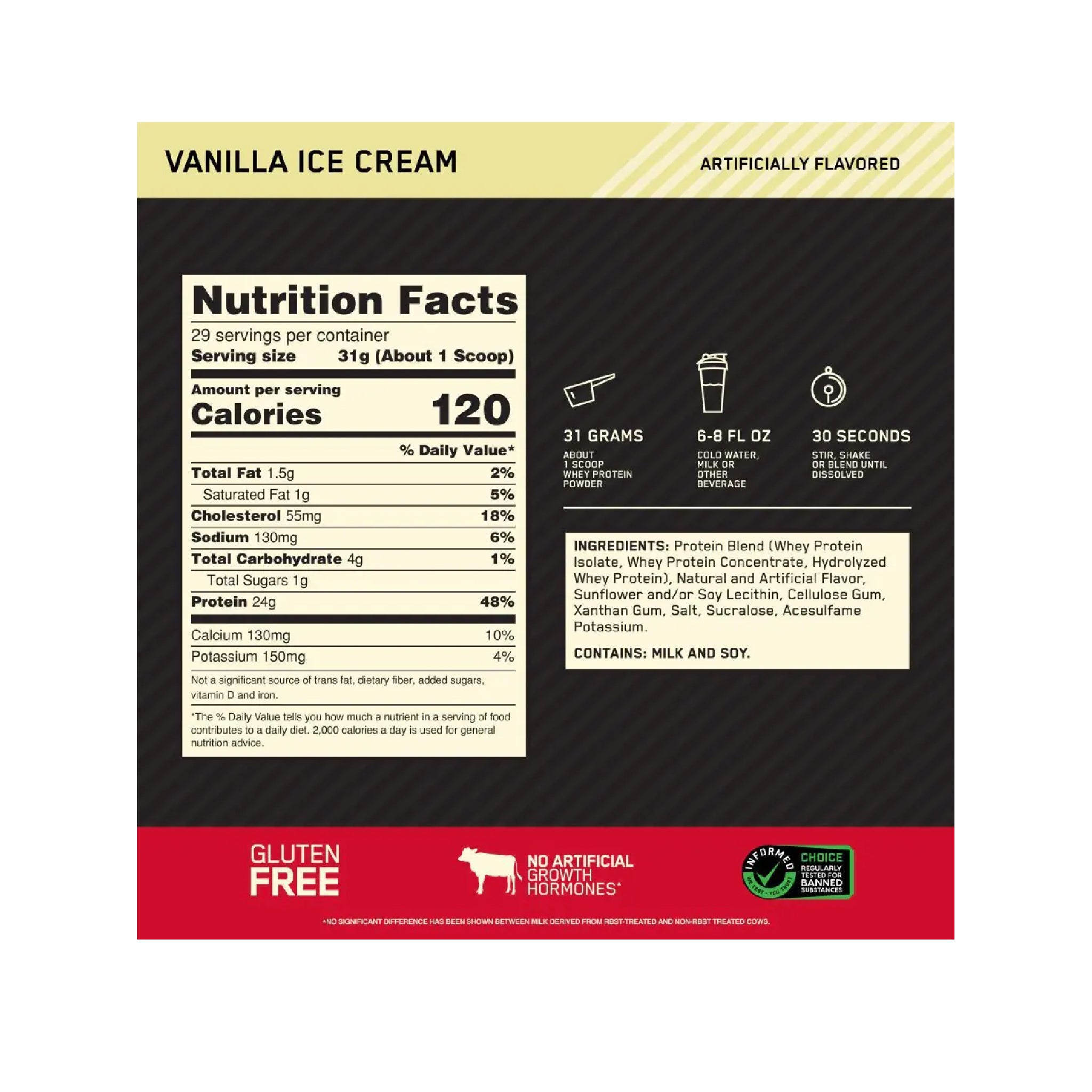 Proteína Gold Standard 100% Whey 2 Libras Optimum Nutrition
