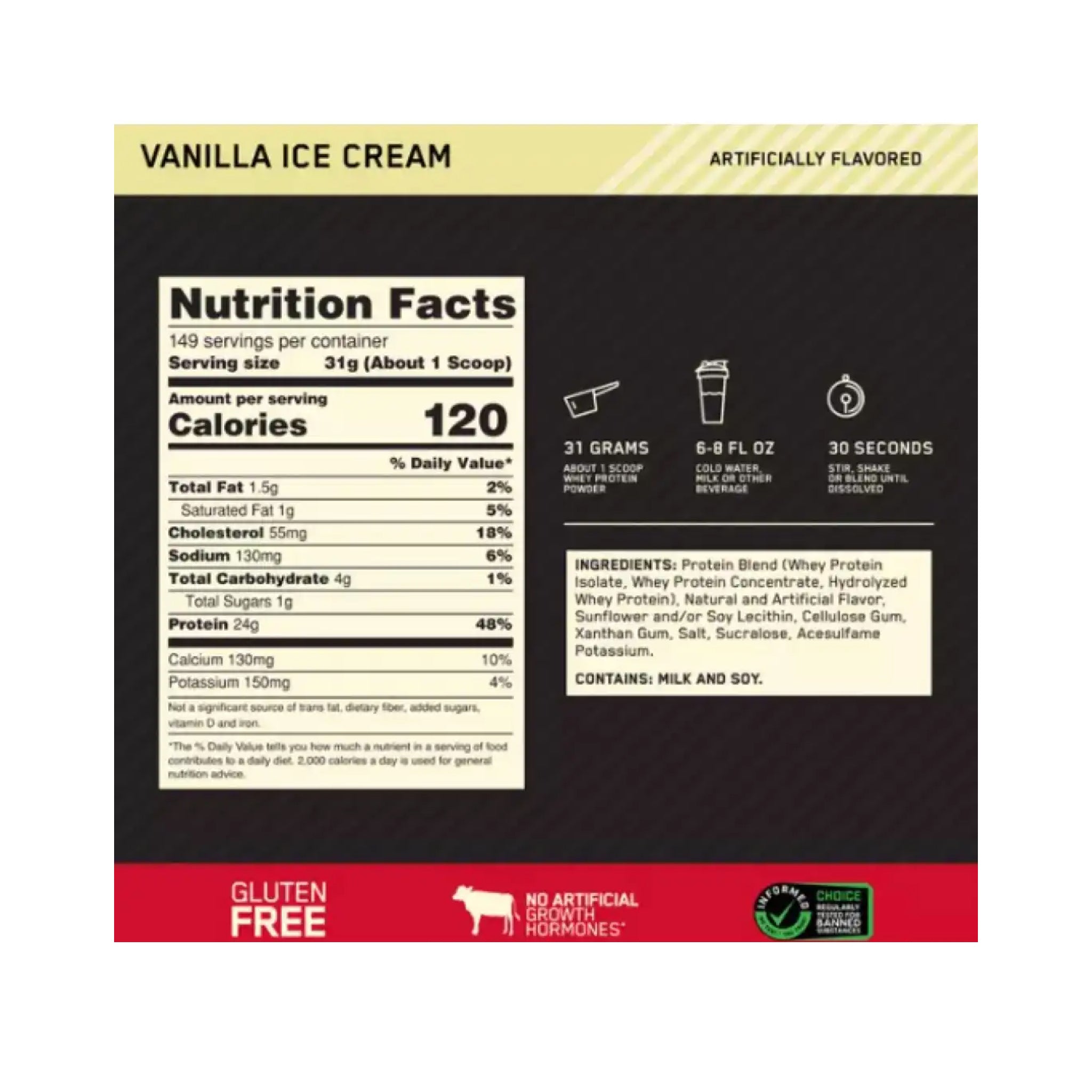Proteína Gold Standard 100% Whey 10 Libras Optimum Nutrition