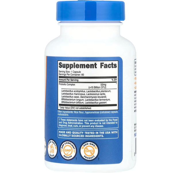 Probiotic Complex 60 Capsulas Nutricost