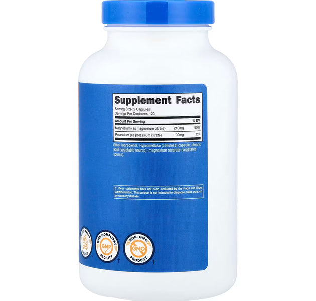 Potassium + Magnesium 240 Capsulas Nutricost