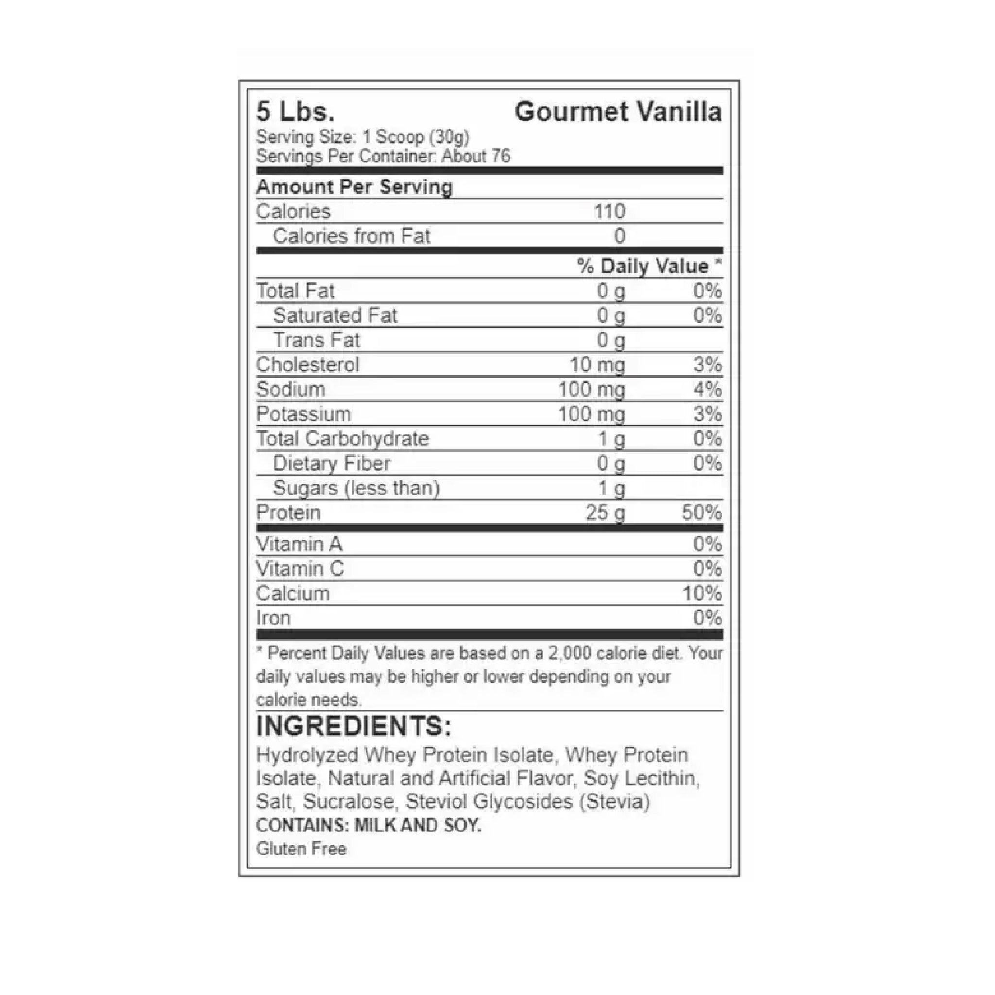 Proteína Iso 100 Hydrolyzed 5 Libras Dymatize