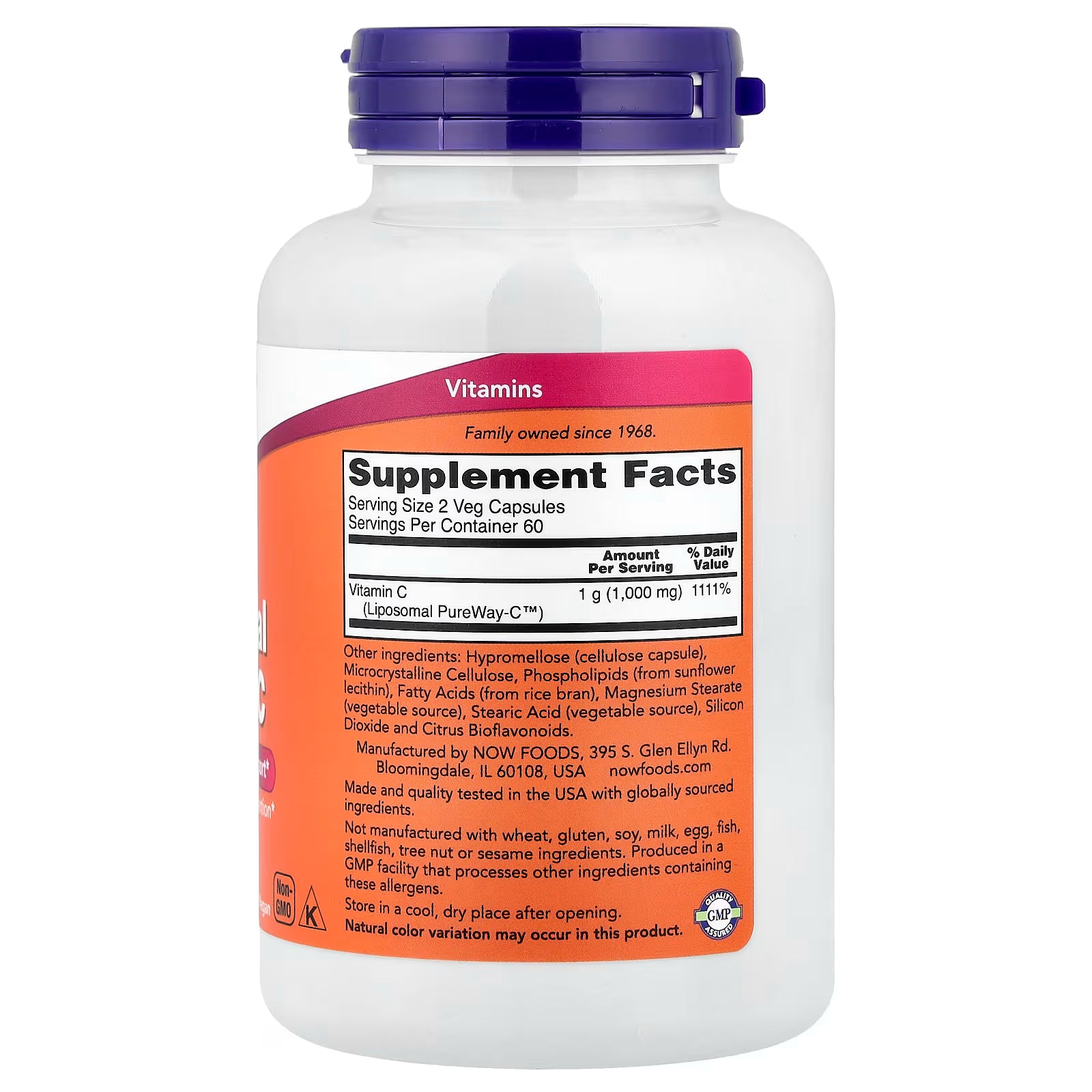 Liposomal Vitamina C 120 Capsulas NOW