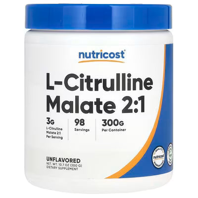 L - Citrulina Malate  - 98 servicios NUTRICOST