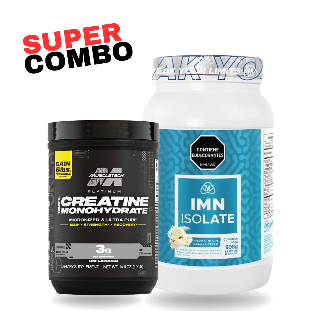 COMBO Creatina Platinum + Proteina IMN Isolate