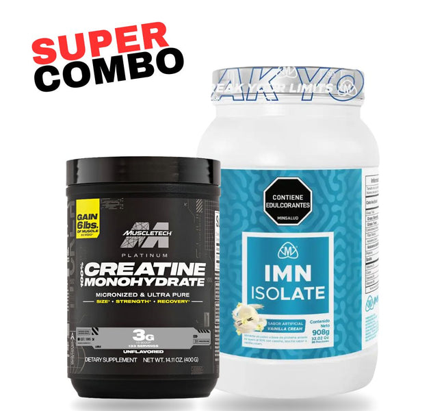 COMBO Creatina Platinum + Proteina IMN Isolate