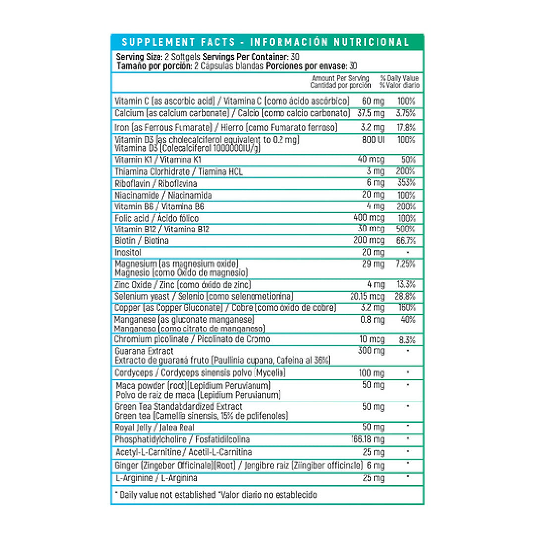 Activin 60 Capsulas Nutrivita