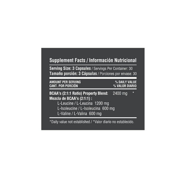 BCAA'S 2400 mg 90 Cápsulas Healthy Sports