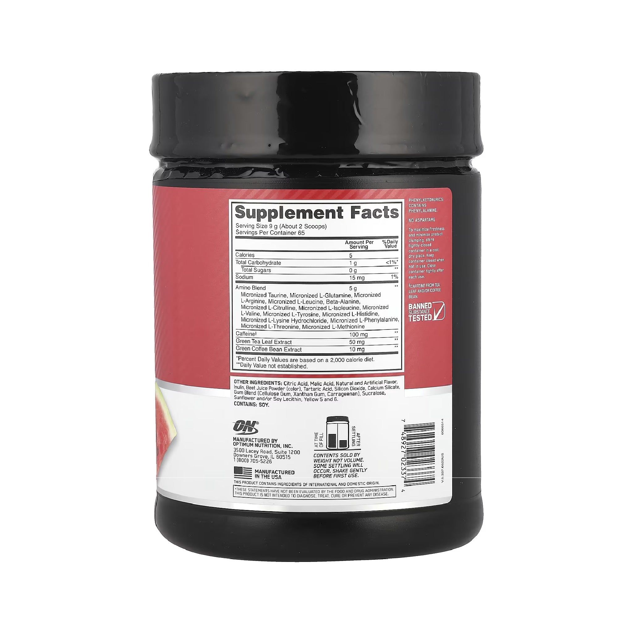 Amino Energy 65 servicios Optimum Nutrition