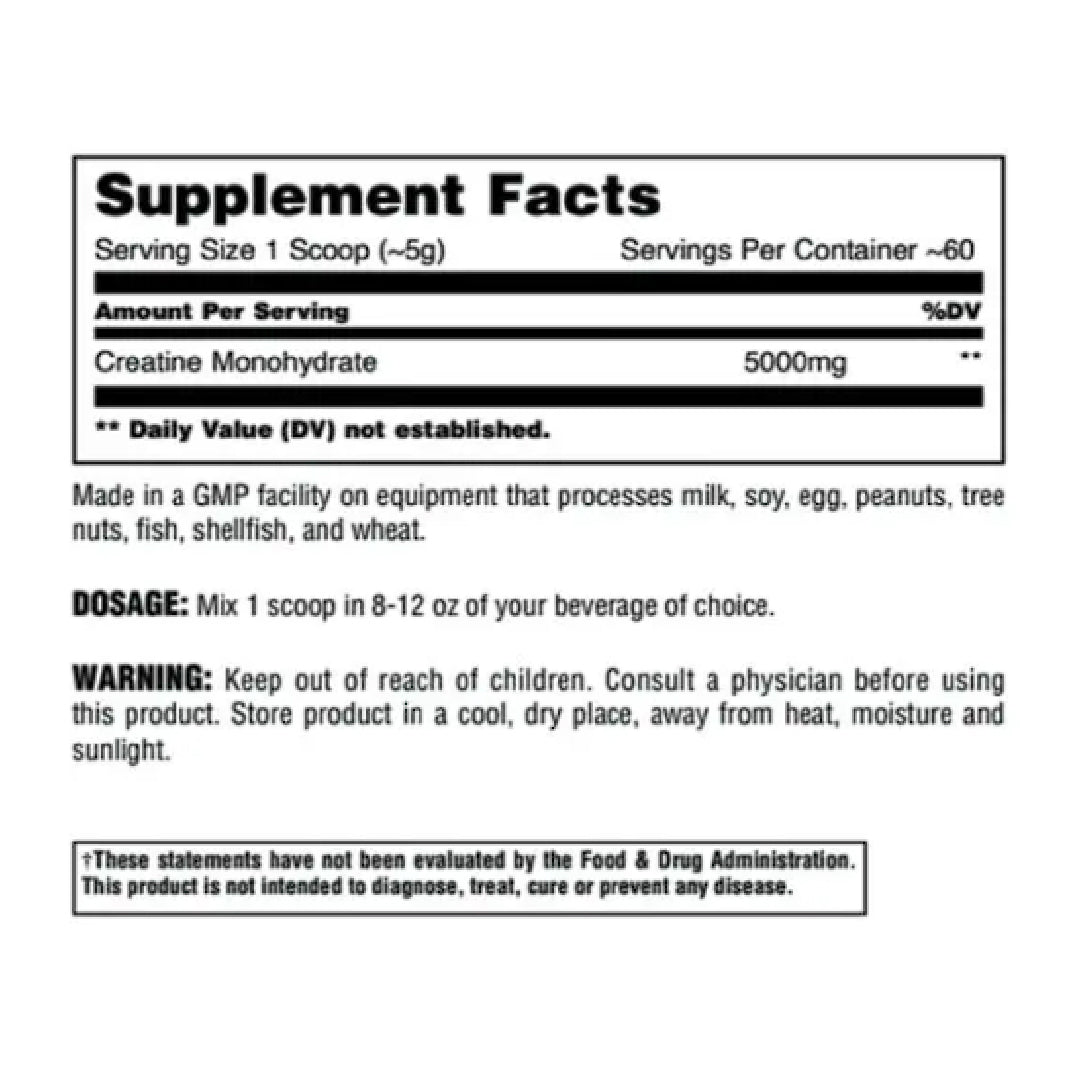 Creatine 100% Pure Animal - 60 Servicios Universal Nutrition