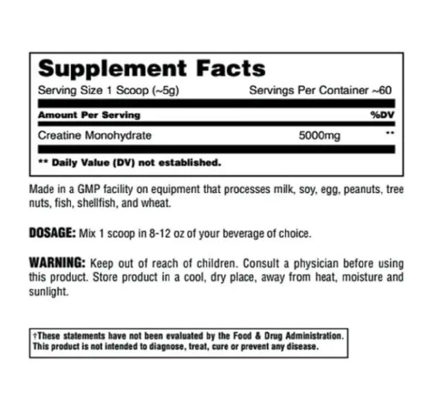 Creatine 100% Pure Animal - 60 Servicios Universal Nutrition