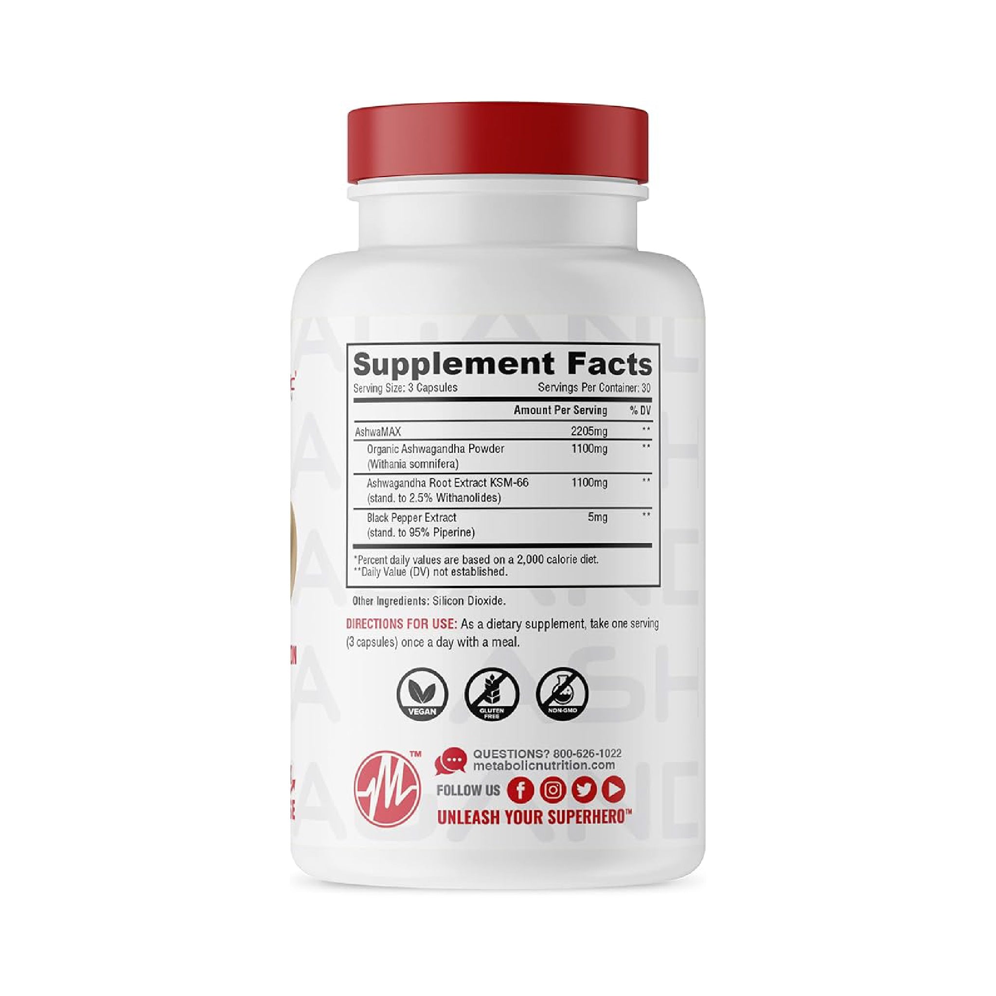 Ashwagandha 90 Capsulas Metabolic Nutrition