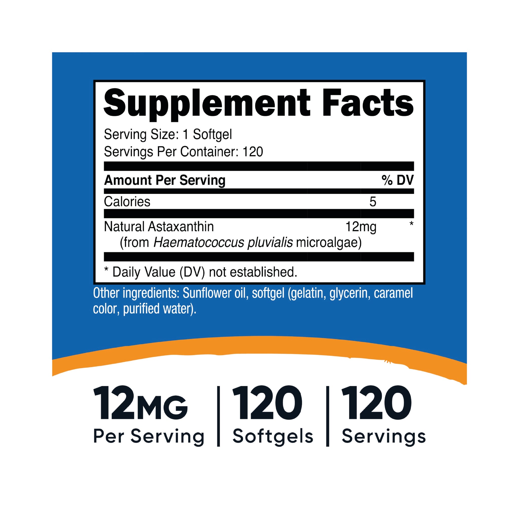 Astaxanthin 120 capsulas Nutricost