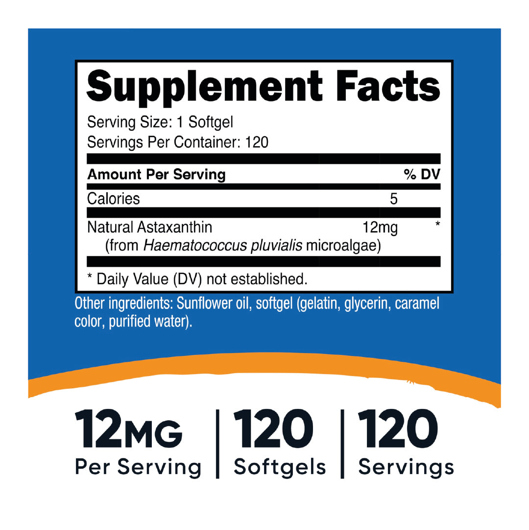 Astaxanthin 120 capsulas Nutricost