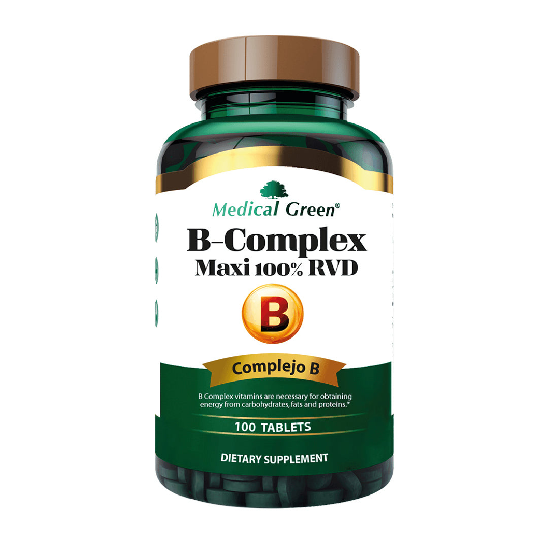 B-Complex Maxi 100% RVD 100Tabletas Medical Green