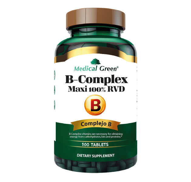 B-Complex Maxi 100% RVD 100Tabletas Medical Green