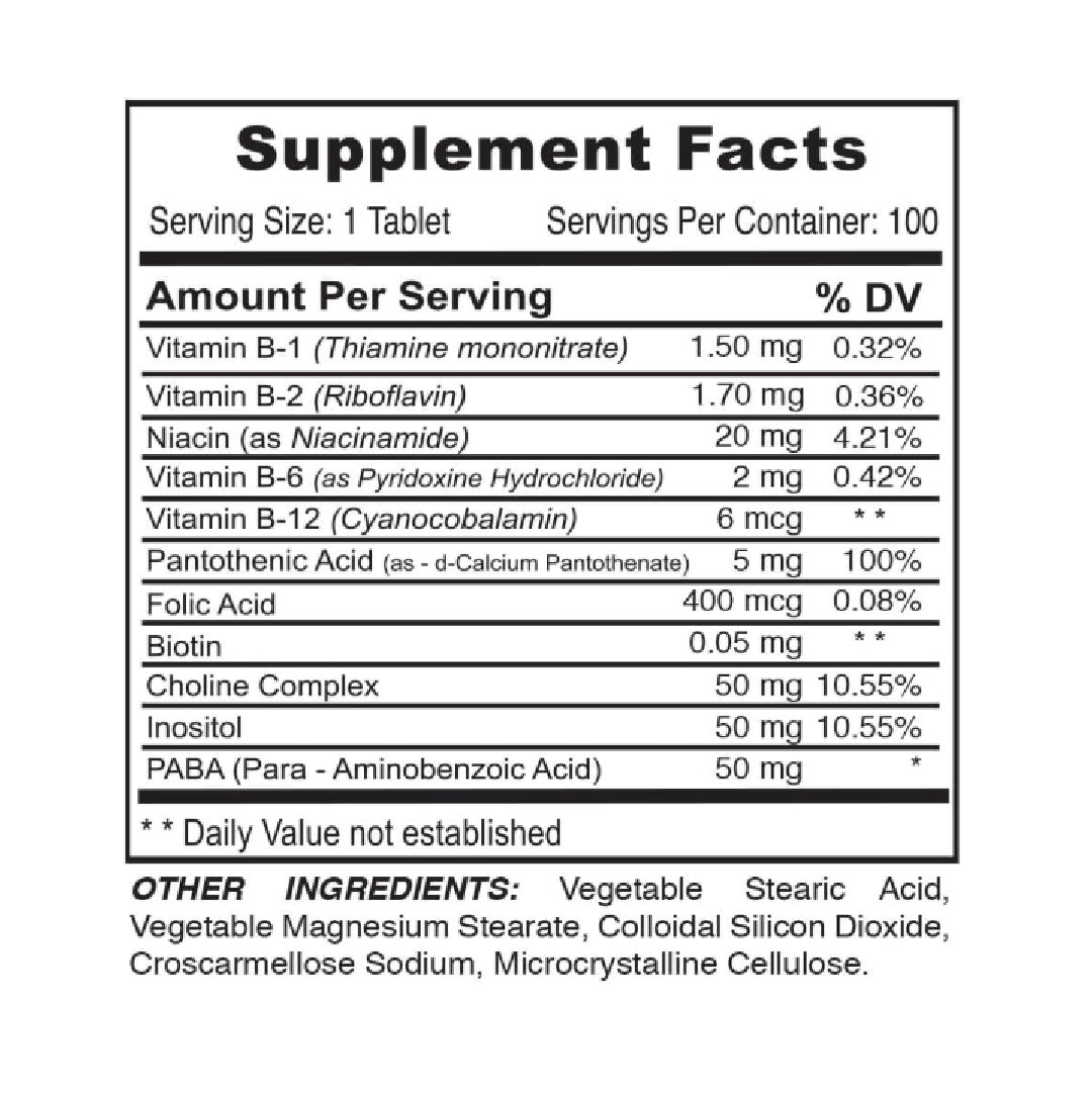 B-Complex Maxi 100% RVD 100Tabletas Medical Green