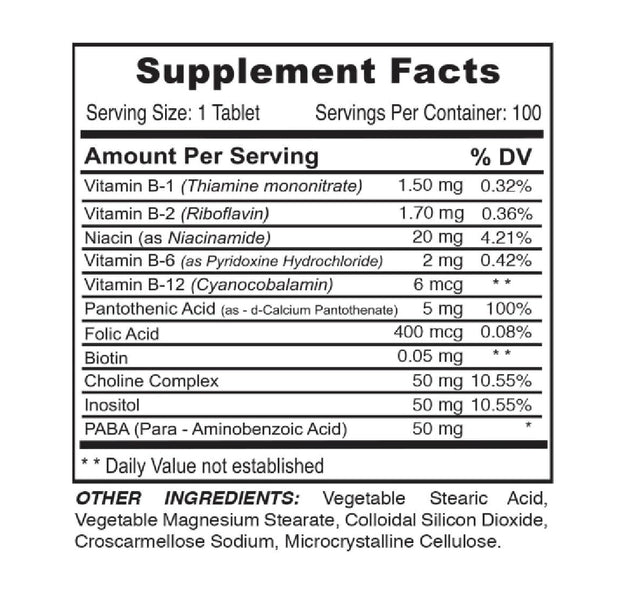 B-Complex Maxi 100% RVD 100Tabletas Medical Green