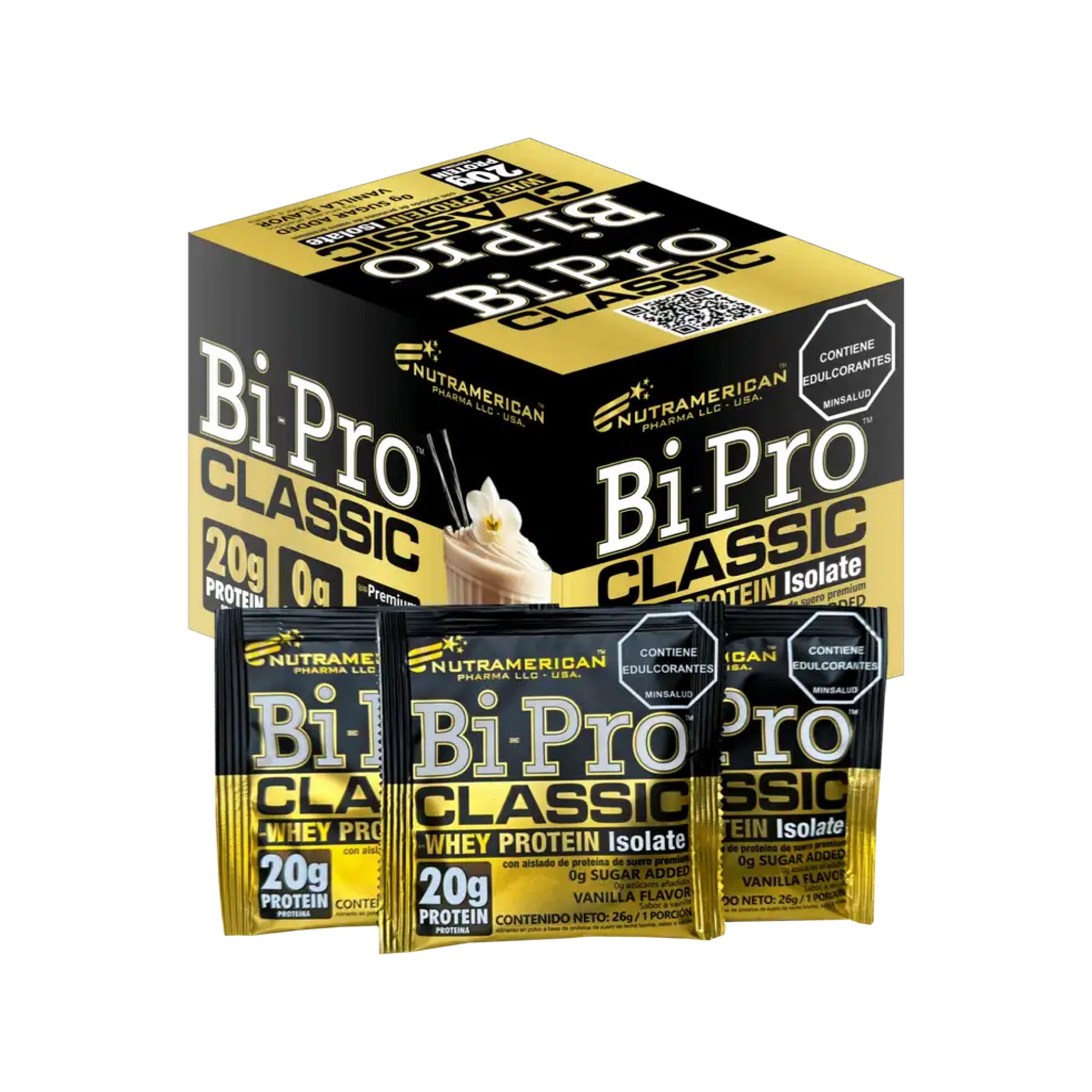 Proteína Bipro Classic Caja X18 Sachets Nutramerican Pharma