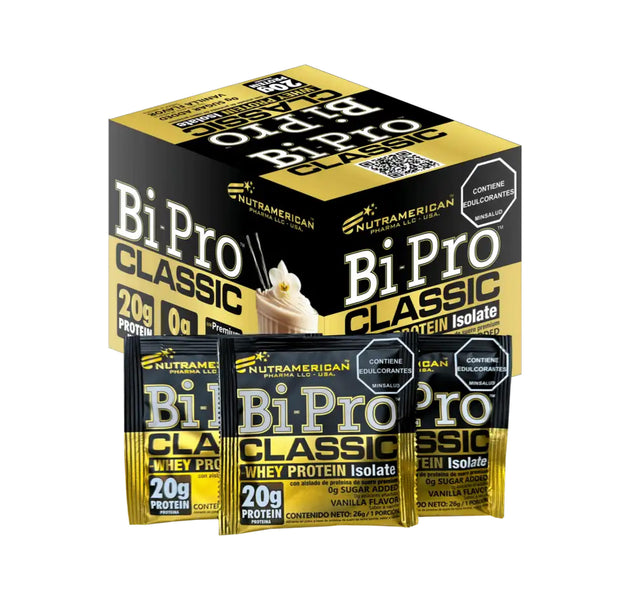 Proteína Bipro Classic Caja X18 Sachets Nutramerican Pharma