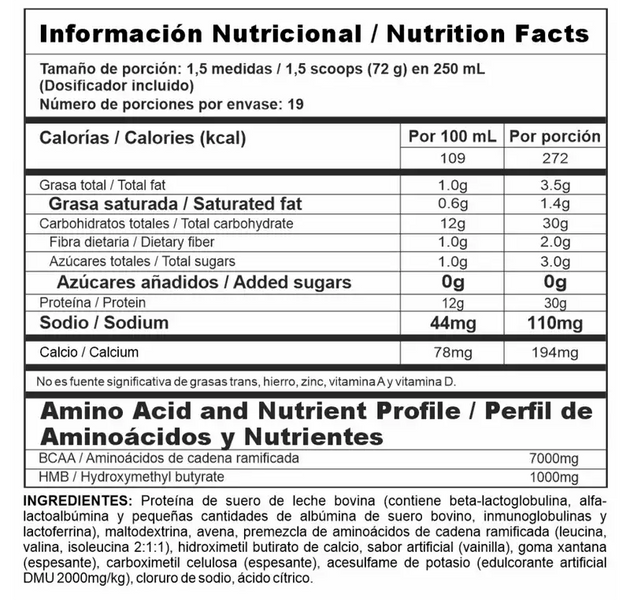 Proteína Bi-Pro Mass 3 Libras Nutramerican Pharma