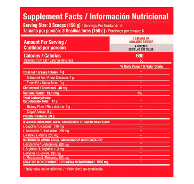 Proteína Hipercalórica Barbarus 2 Libras Healthy Sports