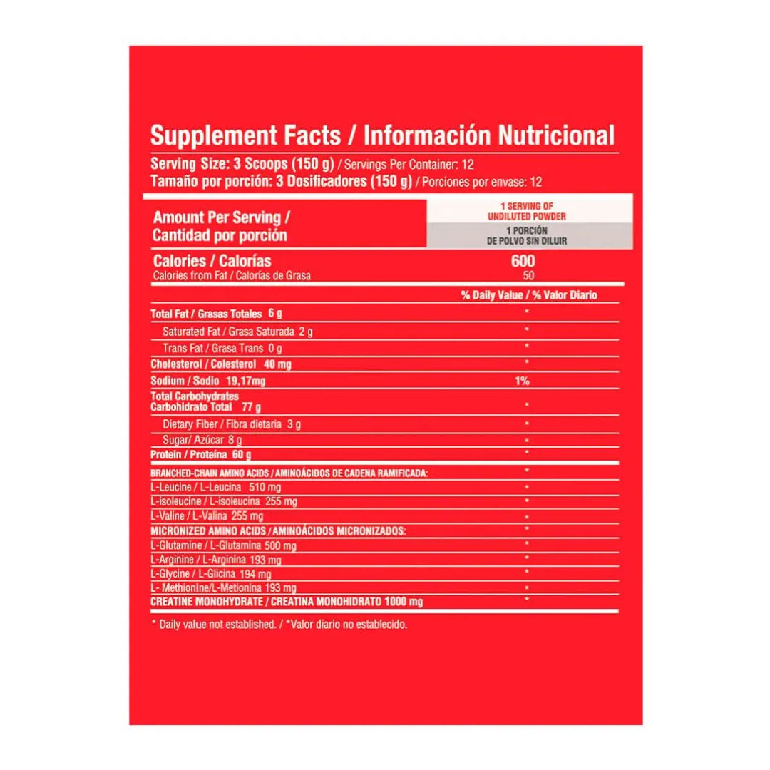 Proteína Hipercalórica Barbarus 4Lb Healthy Sports