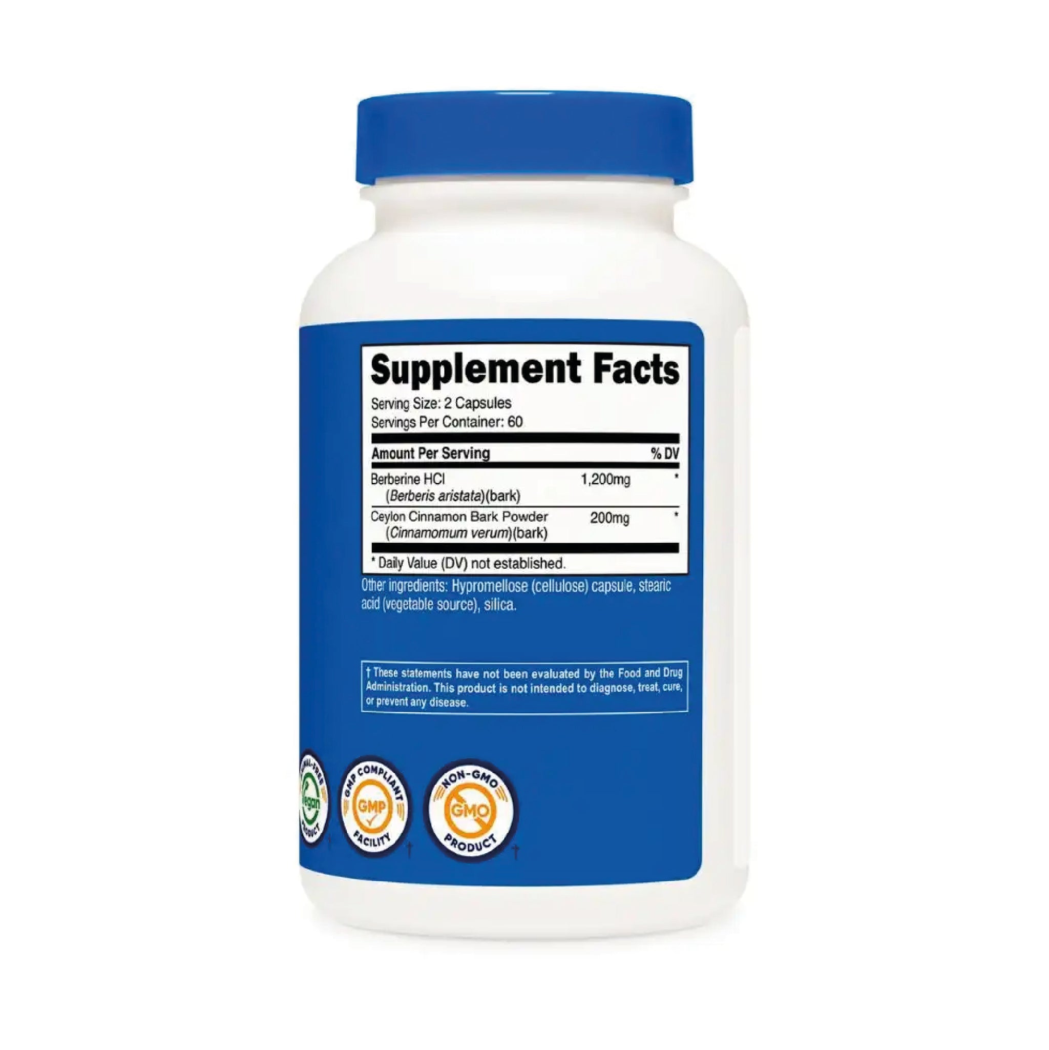 Berberine HCL 120 Capsulas Nutricost