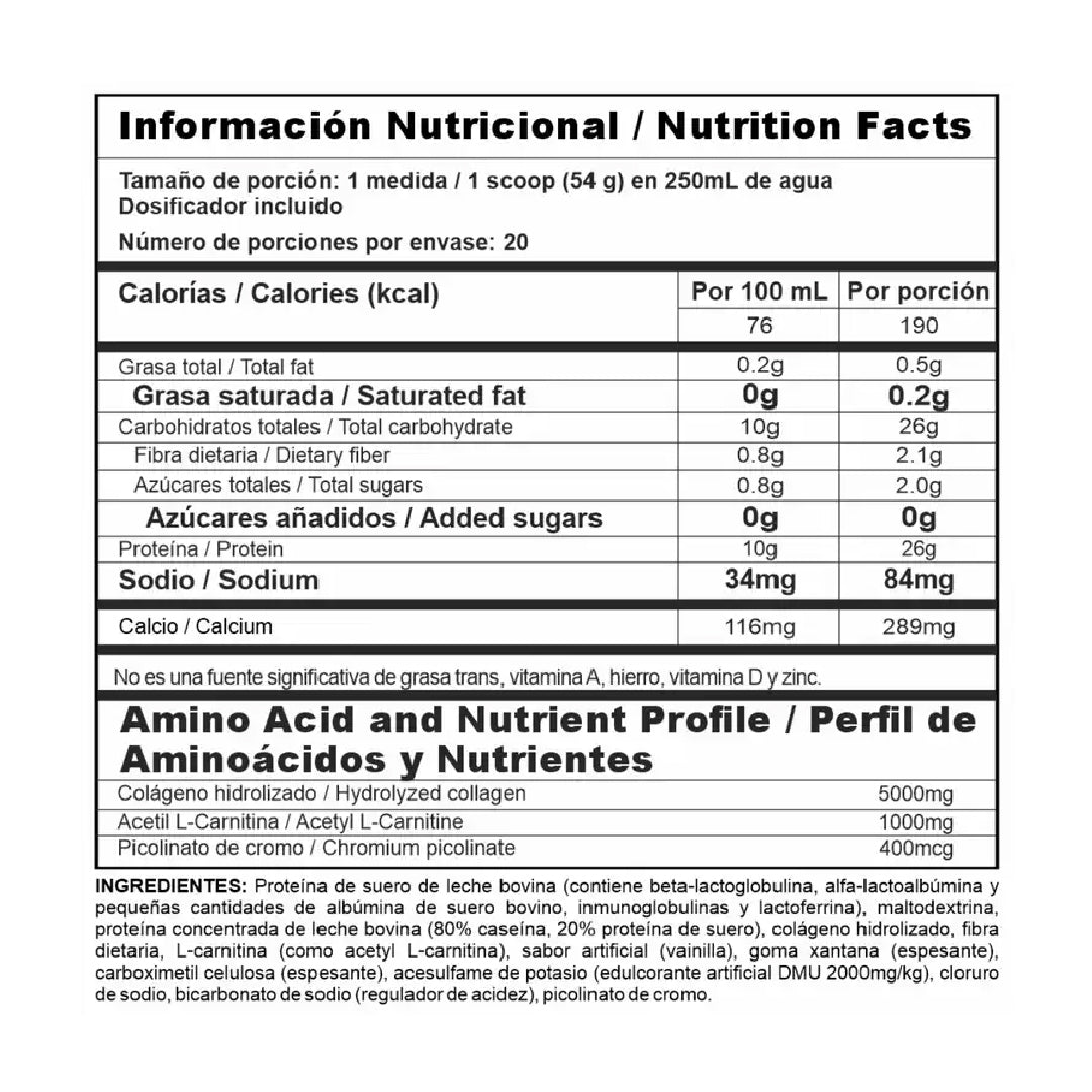 Proteína Bi-pro Lite 2 Libras Nutramerican Pharma
