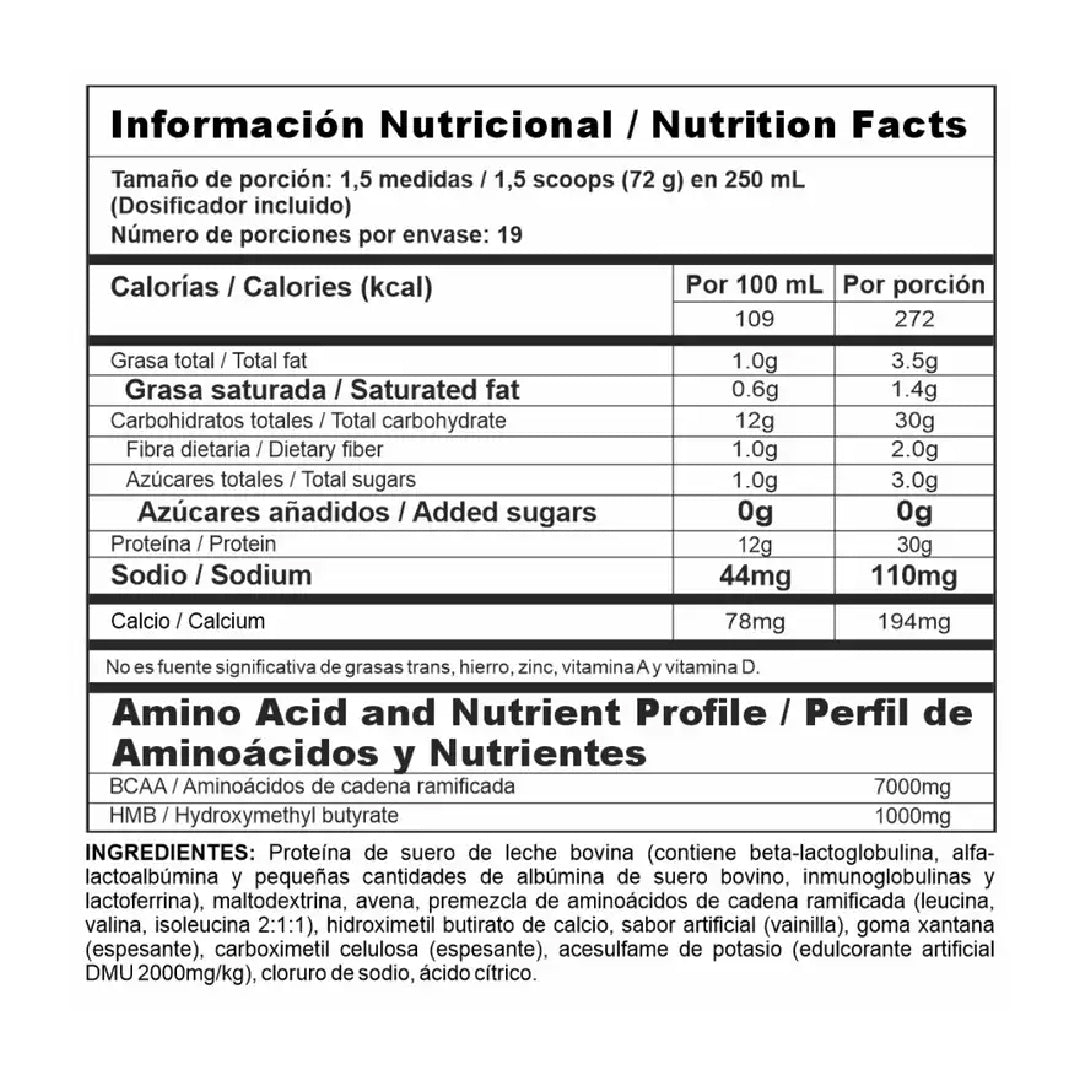 Proteína Bi-Pro Mass 3 Libras Nutramerican Pharma