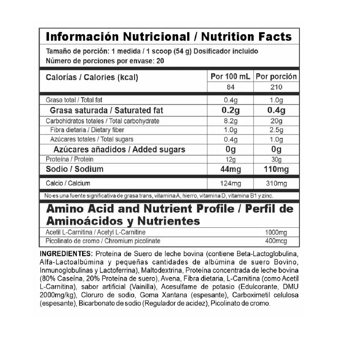 Proteína Bi-Pro Ripped 2.4 Libras Nutramerican Pharma