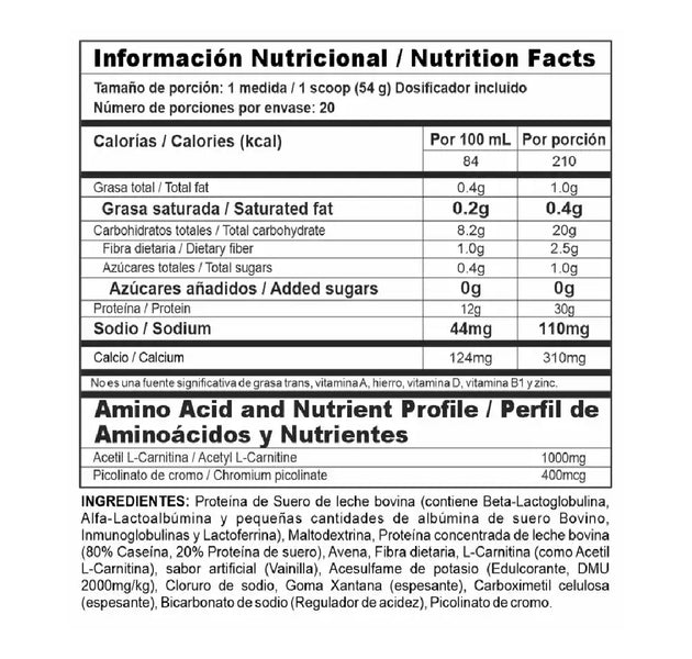 Proteína Bi-Pro Ripped 2.4 Libras Nutramerican Pharma