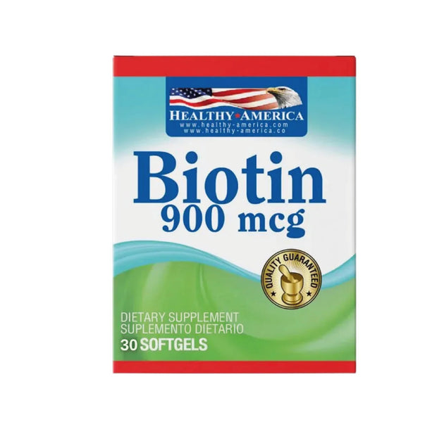 Biotin 900mcg 90 Capsulas Healthy America