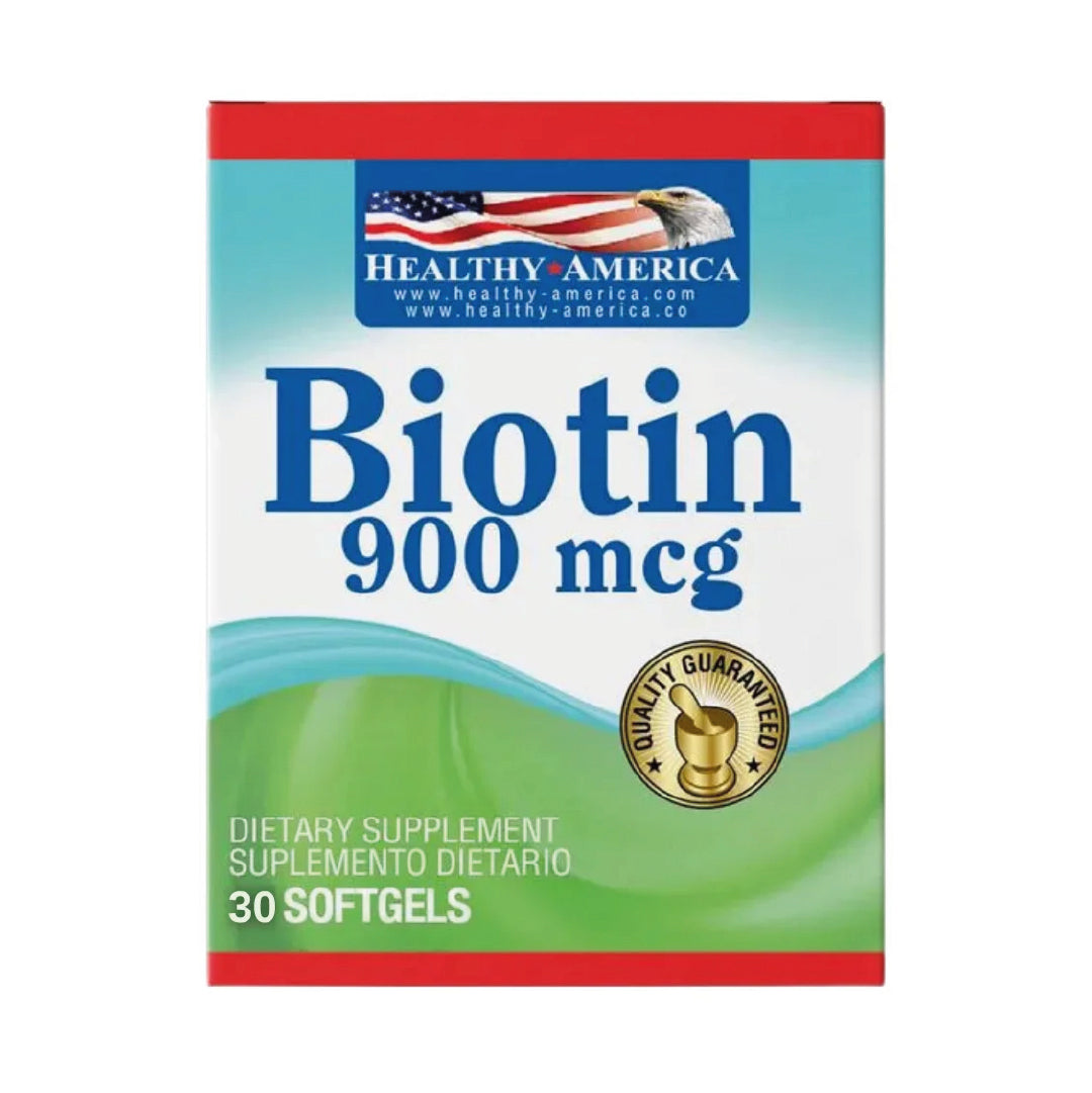 Biotin 900mcg 30 Capsulas Healthy America