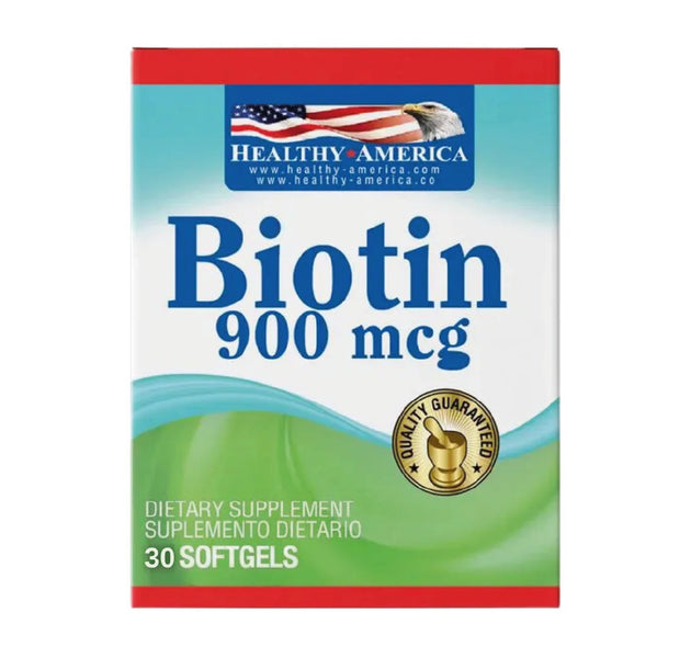 Biotin 900mcg 30 Capsulas Healthy America