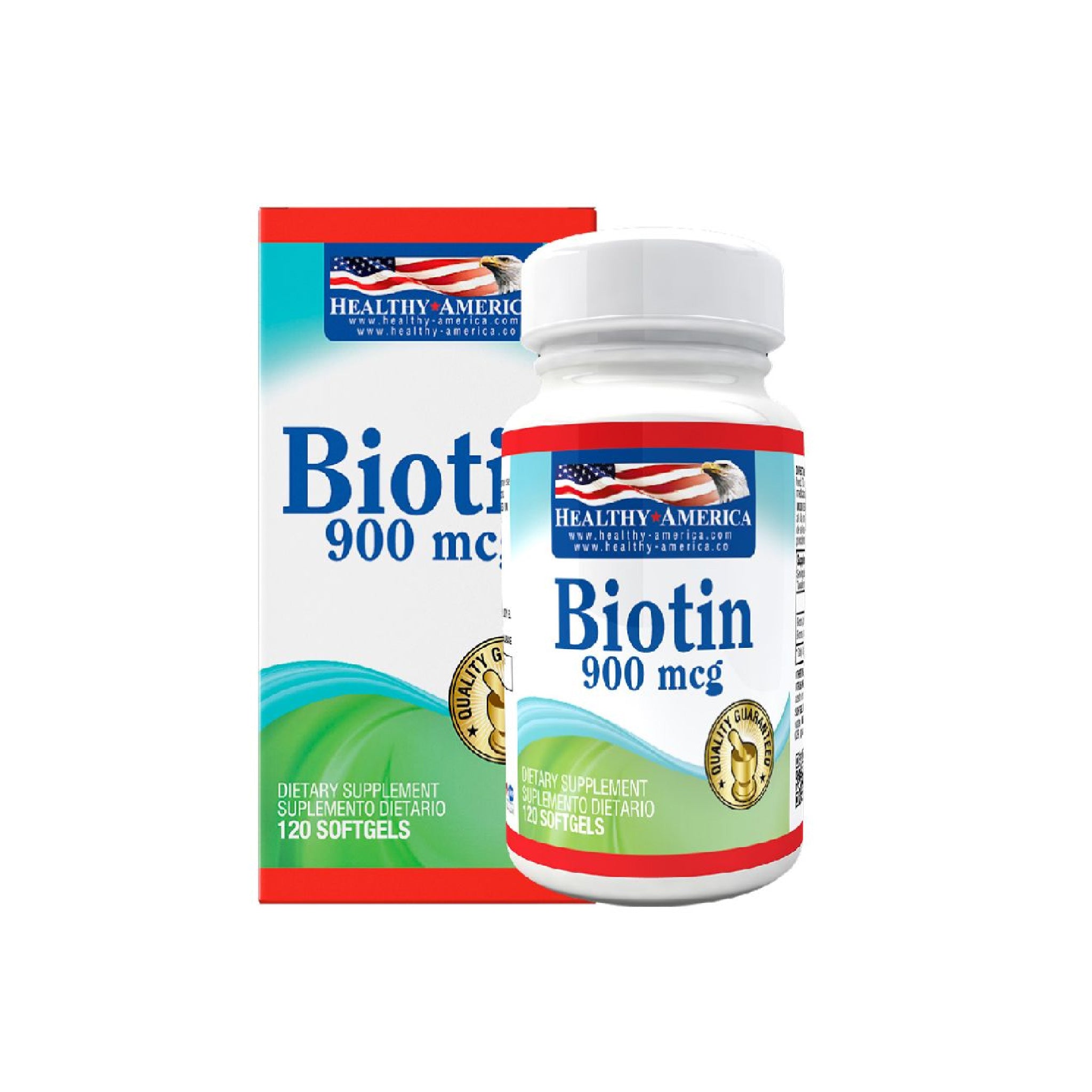 Biotin 120 capsulas Healthy America