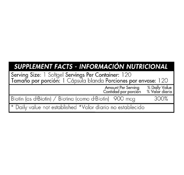 Biotin 120 capsulas Healthy America