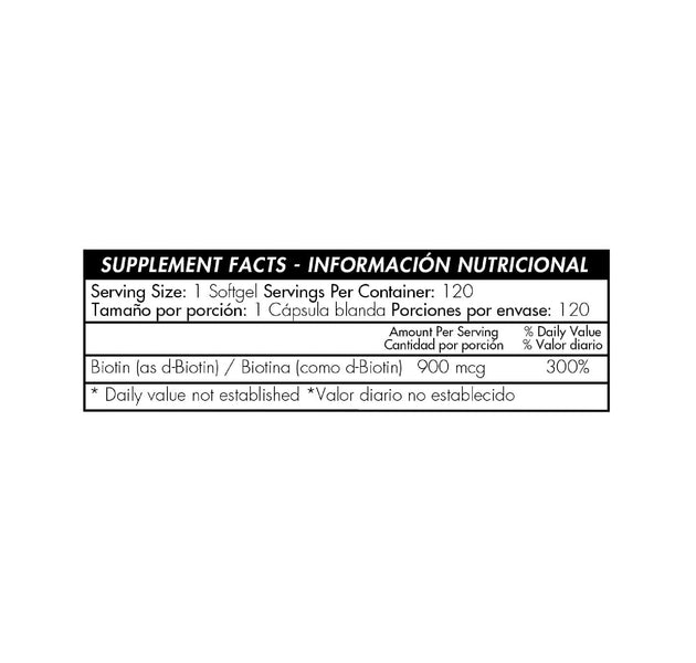 Biotin 120 capsulas Healthy America