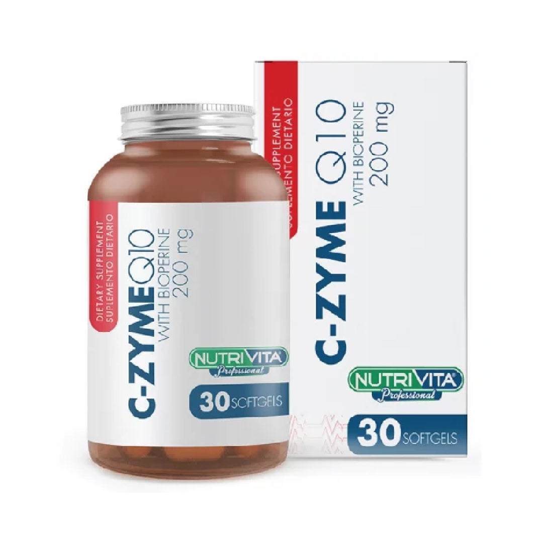C-zyme Q10 with Bioperine 30 capsulas Nutrivita