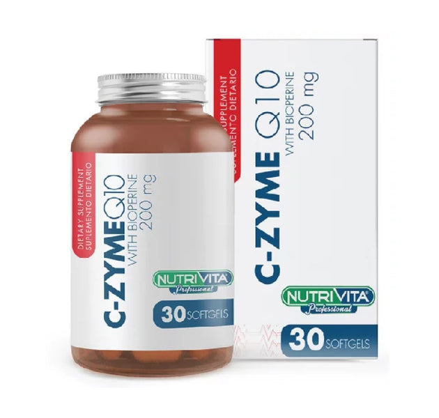 C-zyme Q10 with Bioperine 30 capsulas Nutrivita